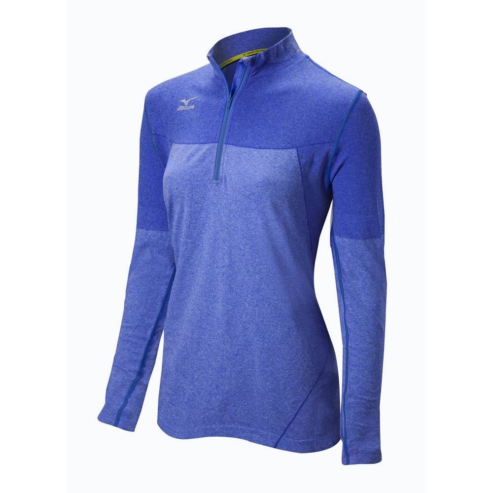 Chaqueta Mizuno Seamless Mujer Rojas Azul Real Comprar FLED-80917